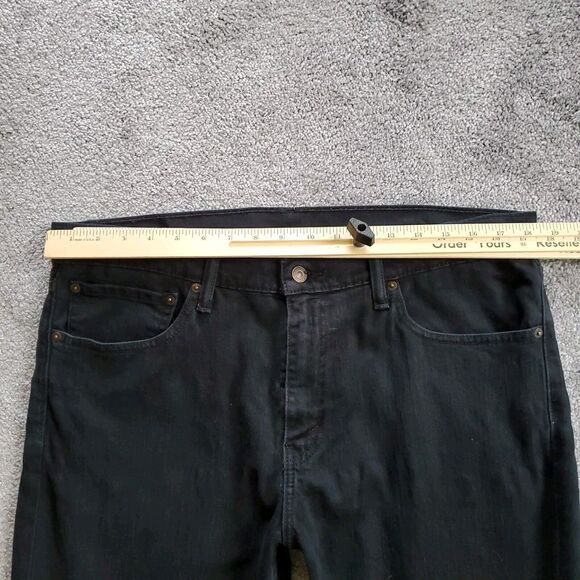Levis 511 Jeans Mens 36x32 black Slim Straight Stretch Denim - Picture 6 of 14